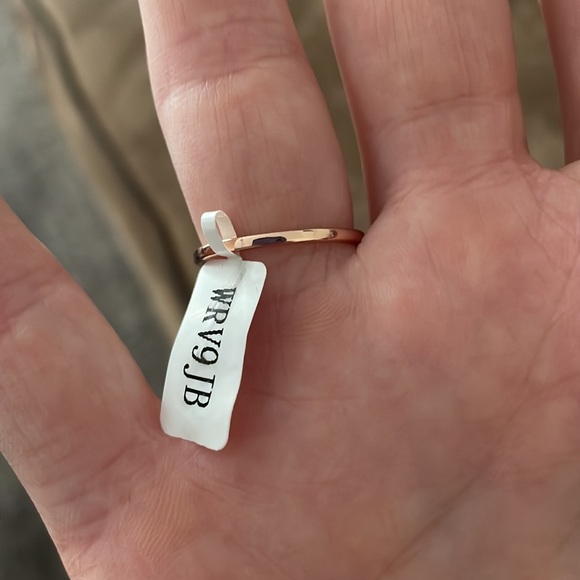 Sterling silver rose gold plated heart ring - Picture 3 of 3